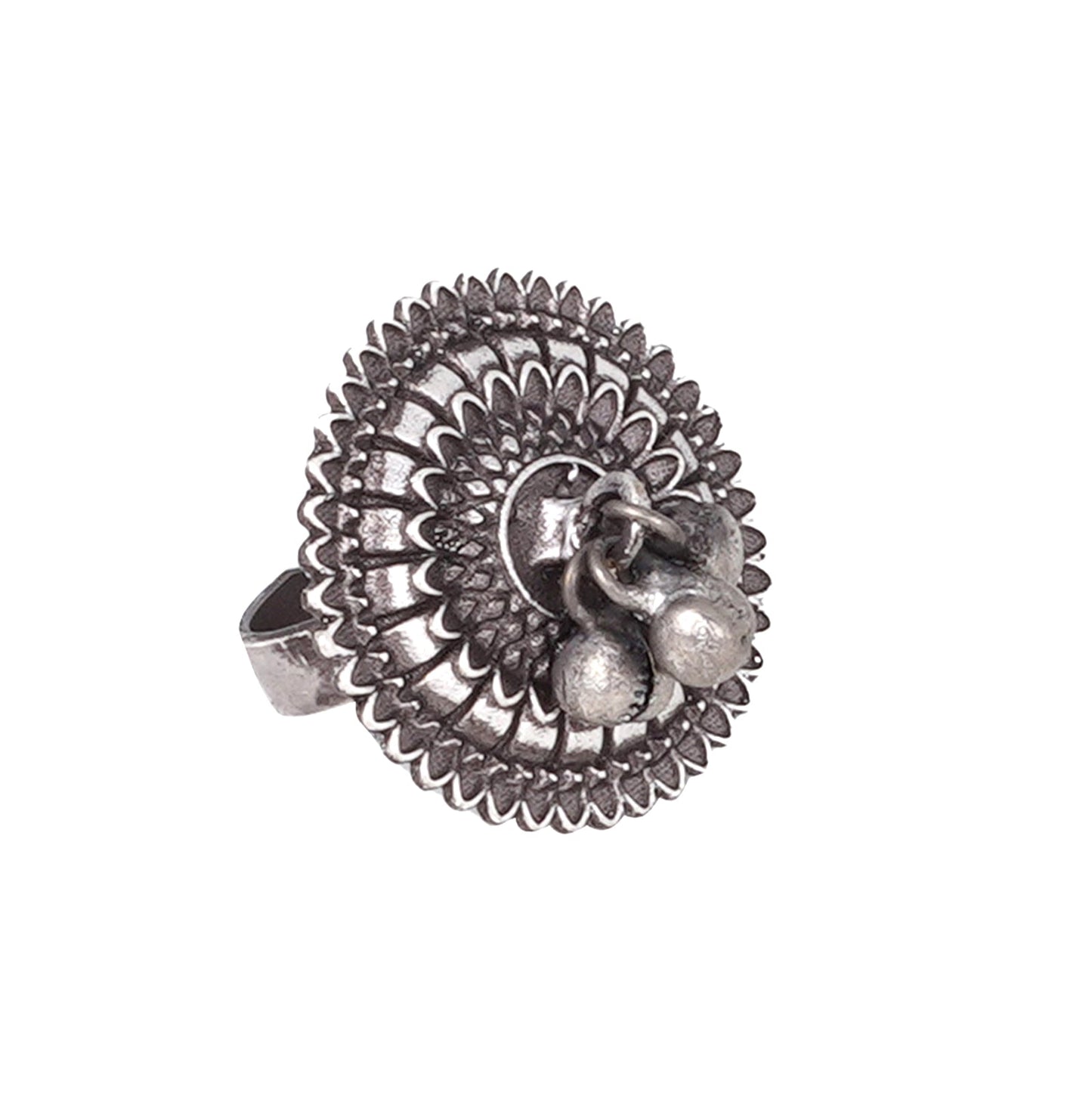 Teejh Loukya Silver Oxidised Ring
