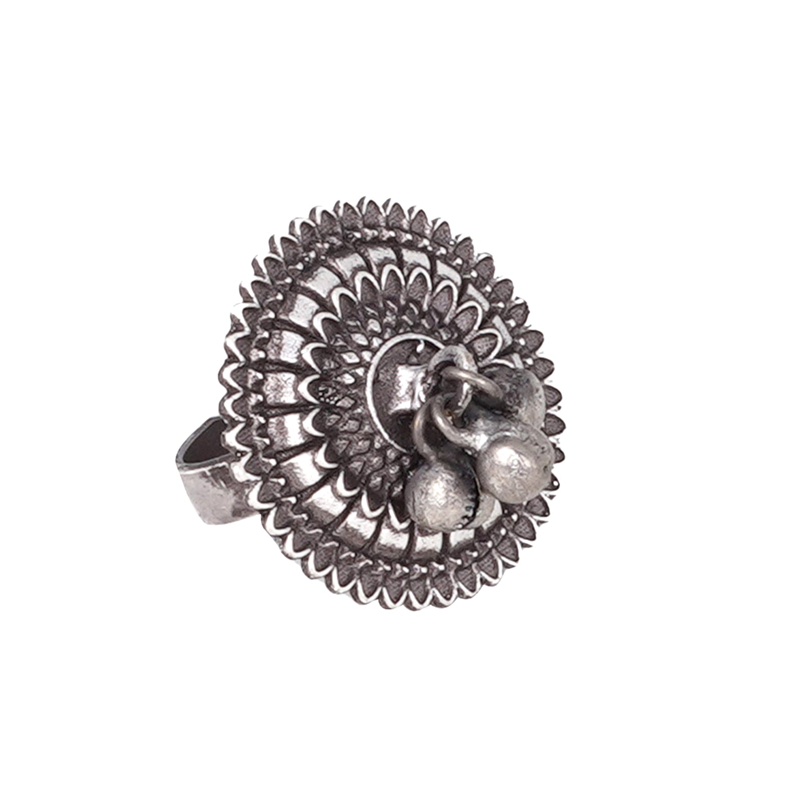 Teejh Loukya Silver Oxidised Ring