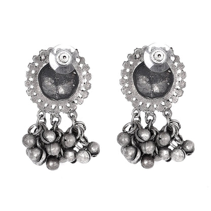 Teejh Kiva Silver Oxidised Ghungroo Necklace Set