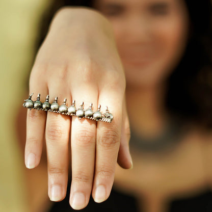 Teejh Rua Antique Silver Polish Ring
