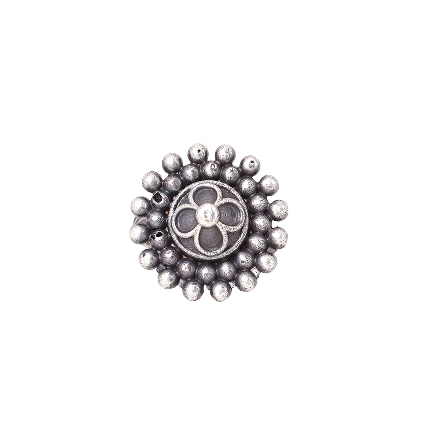 Teejh Nira Antique Silver Polish Ring