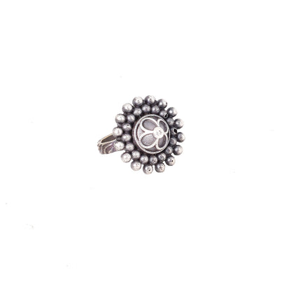 Teejh Nira Antique Silver Polish Ring