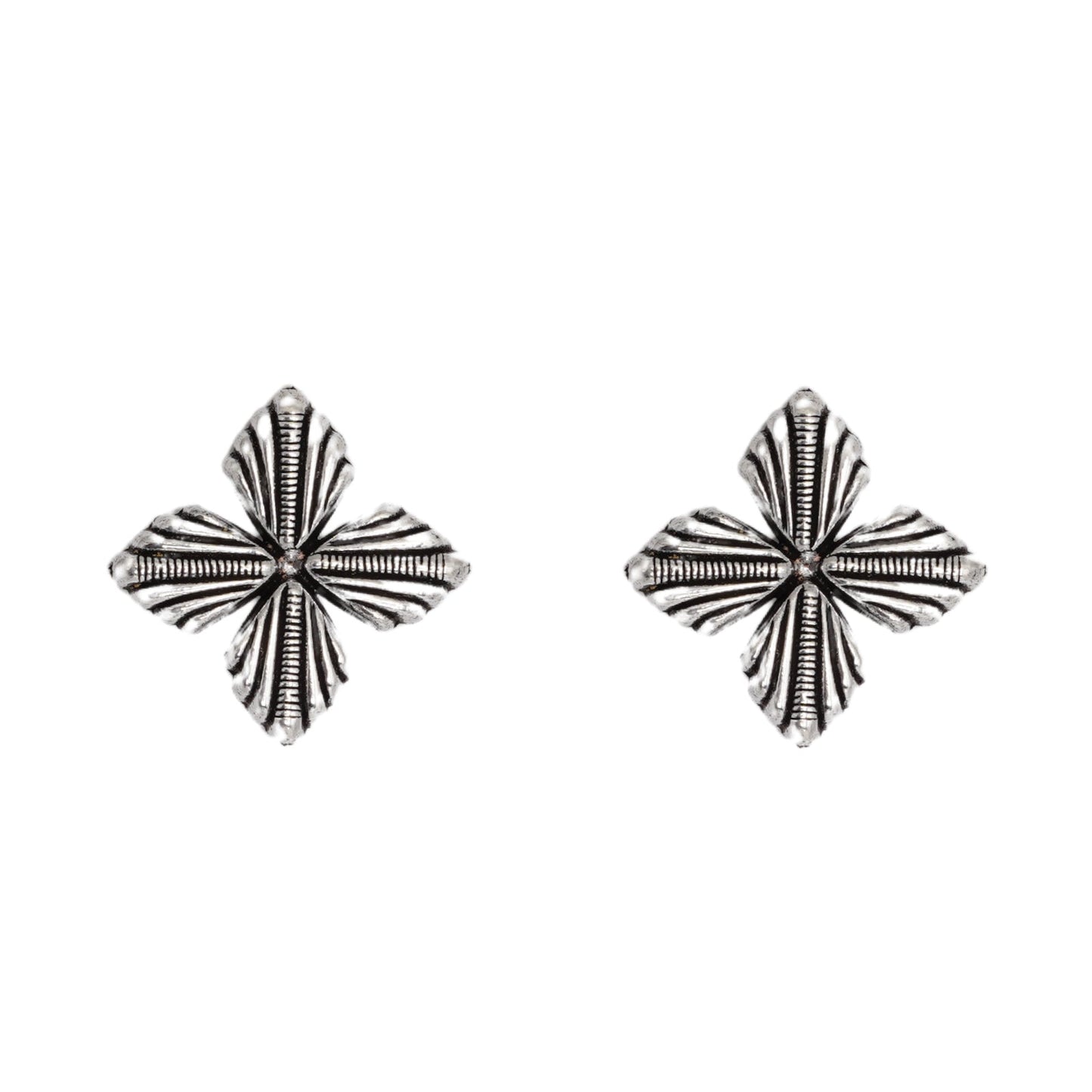 Teejh Aaloka Silver Oxidised  Choker Necklace Set