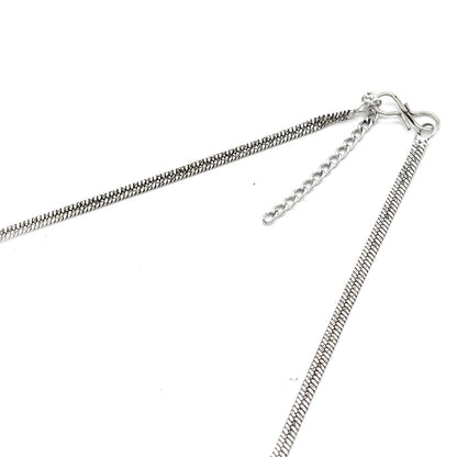 Ekladh Green Stone Silver Pearl Necklace Set - Teejh