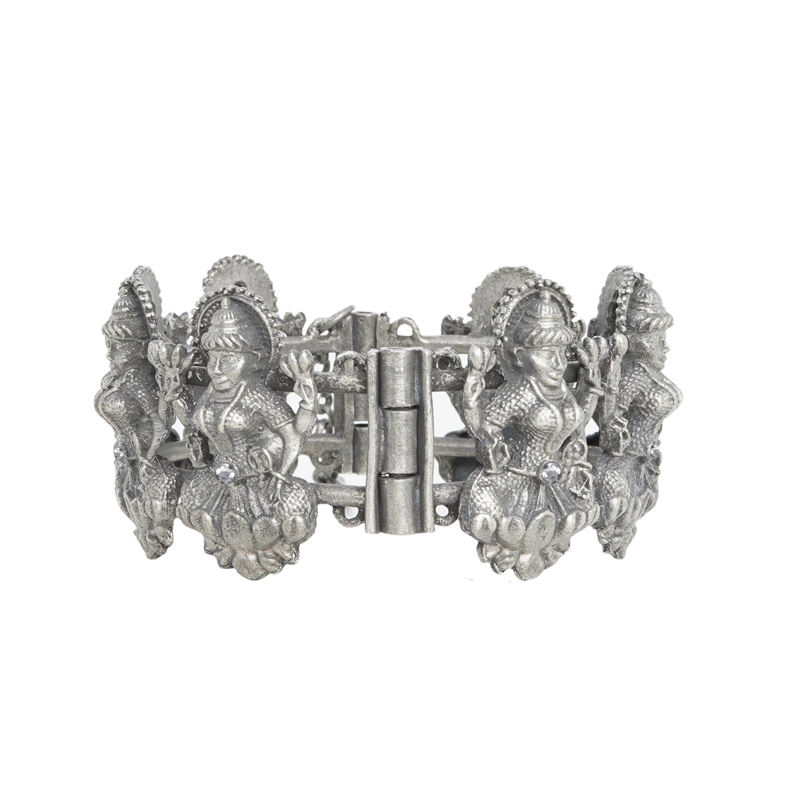 Teejh Sudha Silver Oxidised Bangle