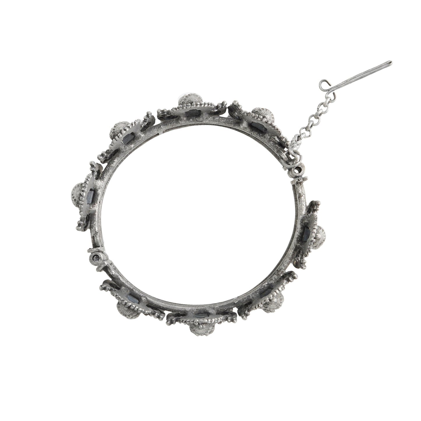 Teejh Sudha Silver Oxidised Bangle