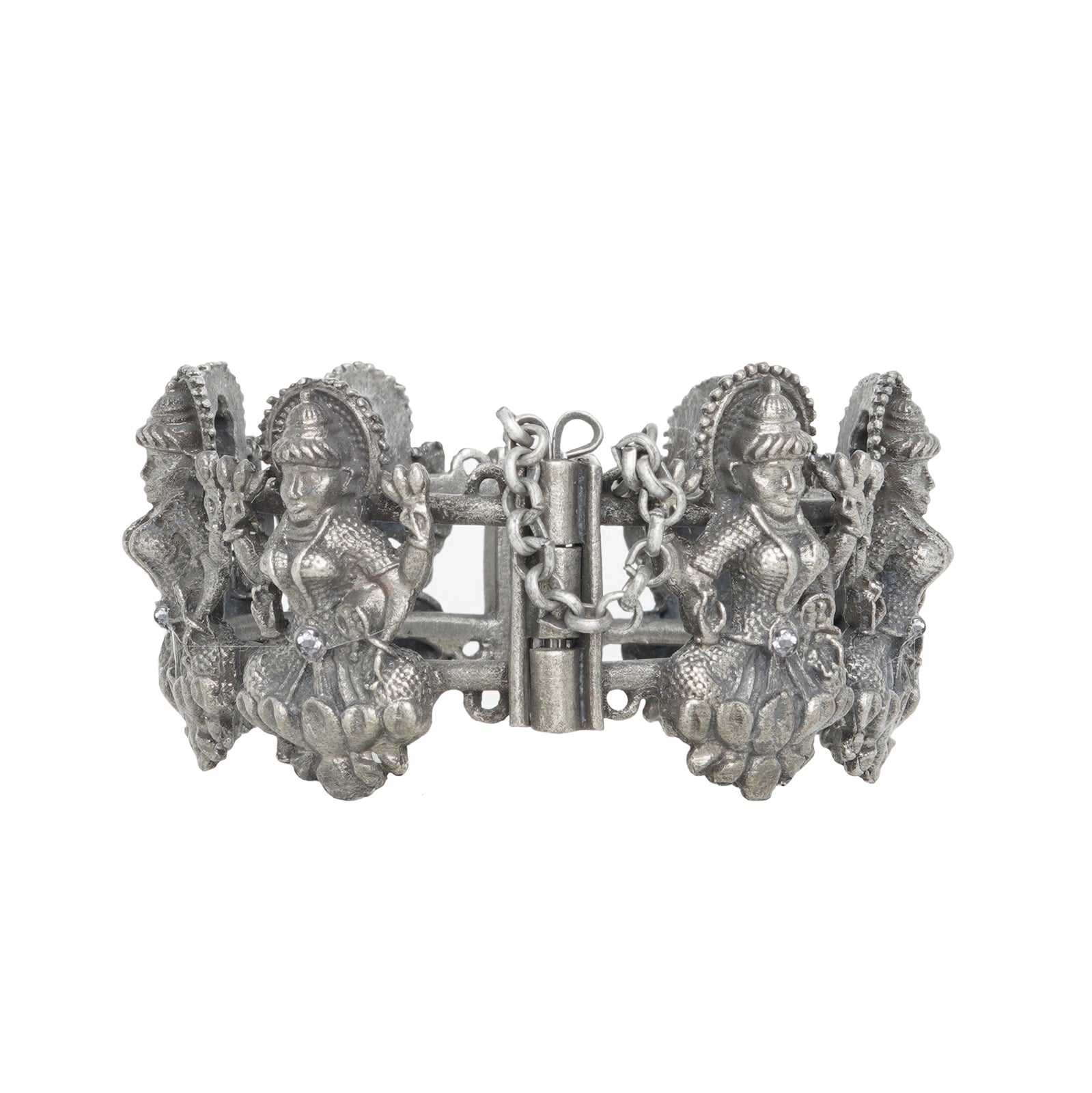 Teejh Sudha Silver Oxidised Bangle