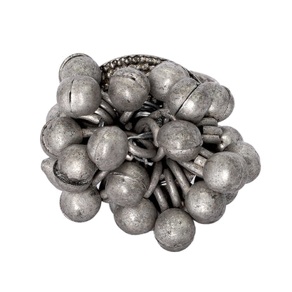 Teejh Selvi Ghungroo Silver Oxidised Ring