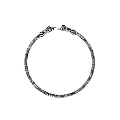 Teejh Manju Silver Oxidised Floral Bracelet