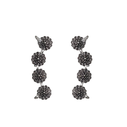 Teejh Rashtri Silver Oxidised Earcuffs