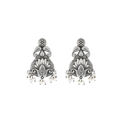 Teejh Aabir Silver Oxidised Earrings