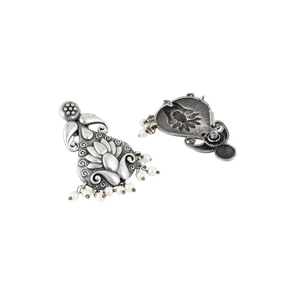 Teejh Aabir Silver Oxidised Earrings