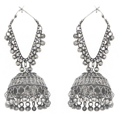 Teejh Turvi Silver Oxidised Earrings