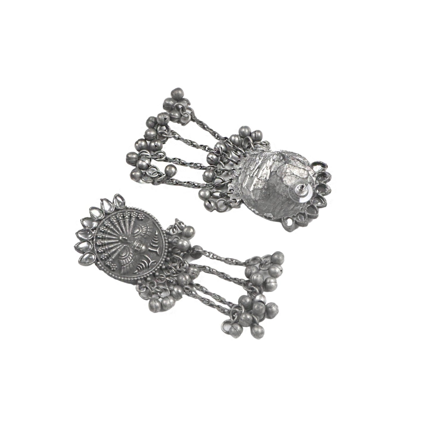 Teejh Ridhi Silver Oxidised Choker Necklace Set