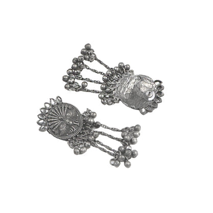 Teejh Ridhi Silver Oxidised Choker Necklace Set
