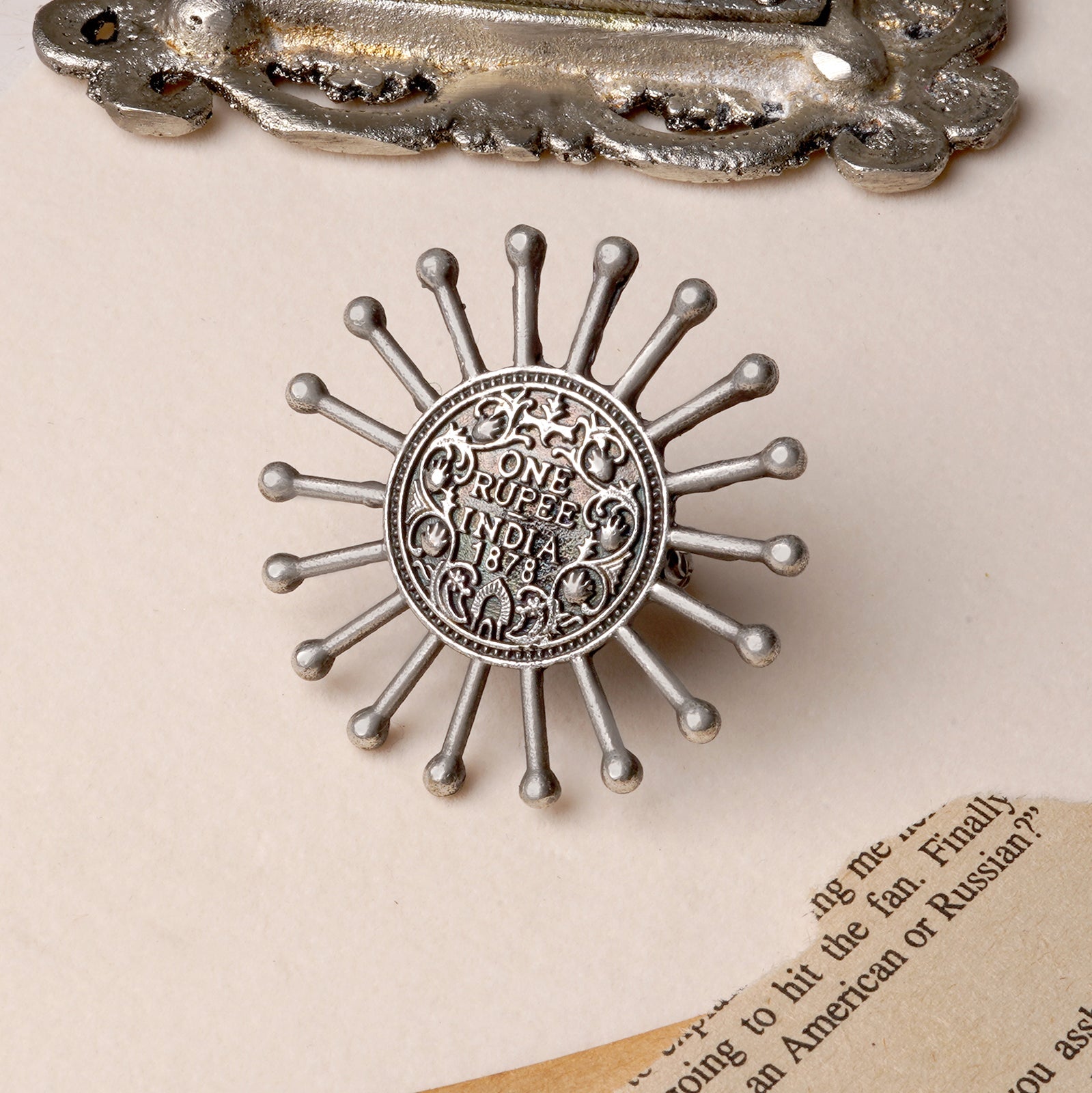 Teejh Omisha Silver Oxidised Ring