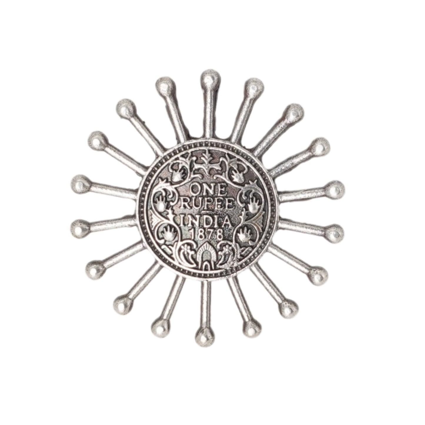 Teejh Omisha Silver Oxidised Ring