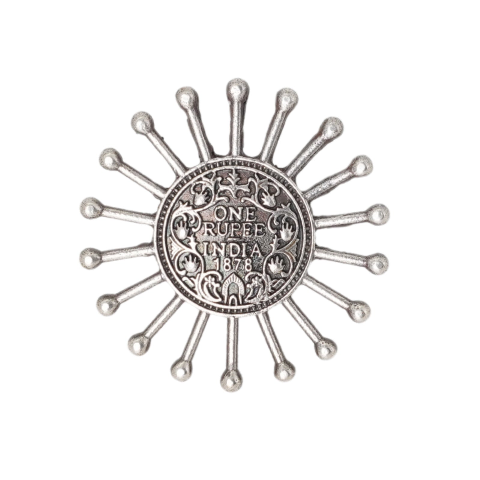 Teejh Omisha Silver Oxidised Ring