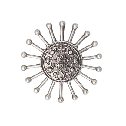 Teejh Omisha Silver Oxidised Ring