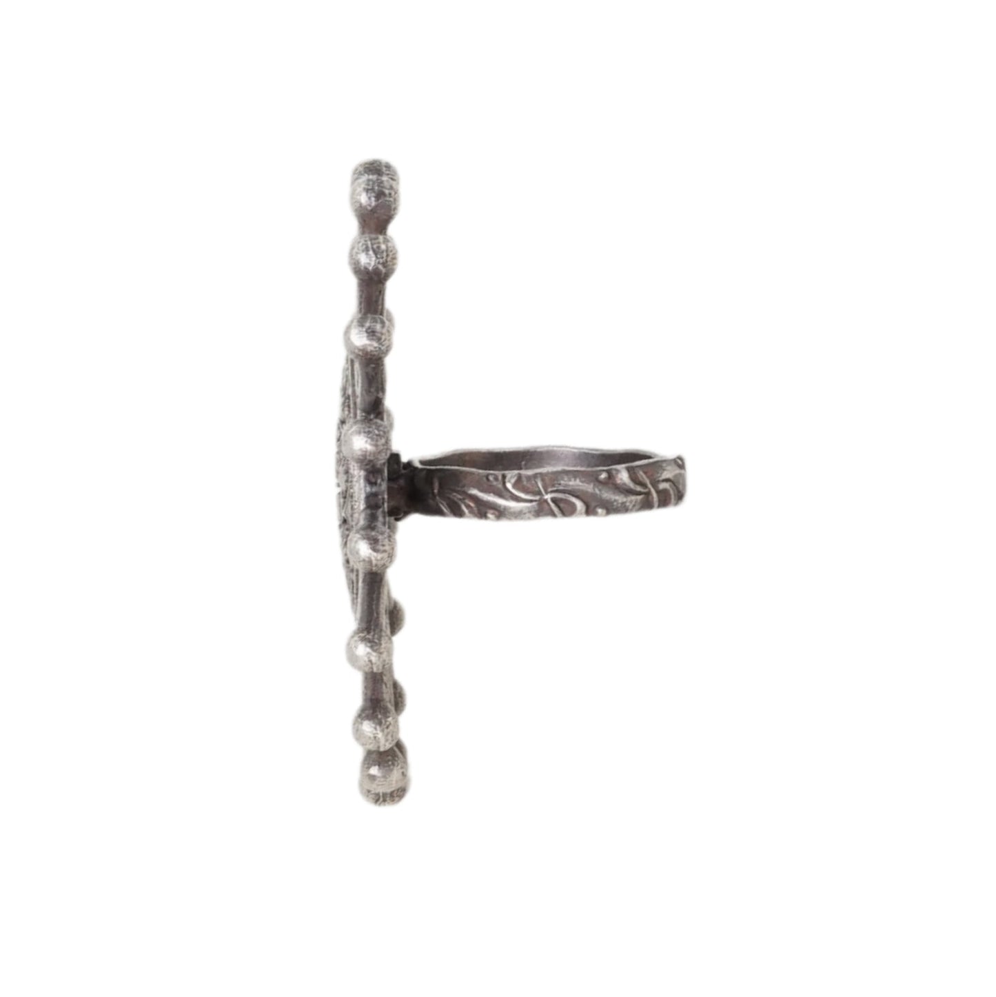Teejh Omisha Silver Oxidised Ring