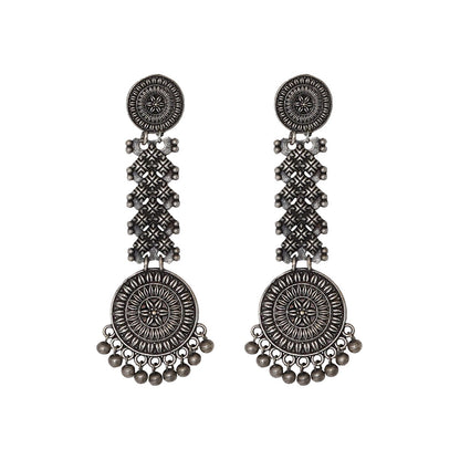 Teejh Raveena Silver Oxidised Earrings