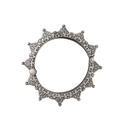 Teejh Pahal Silver Oxidised Bangle