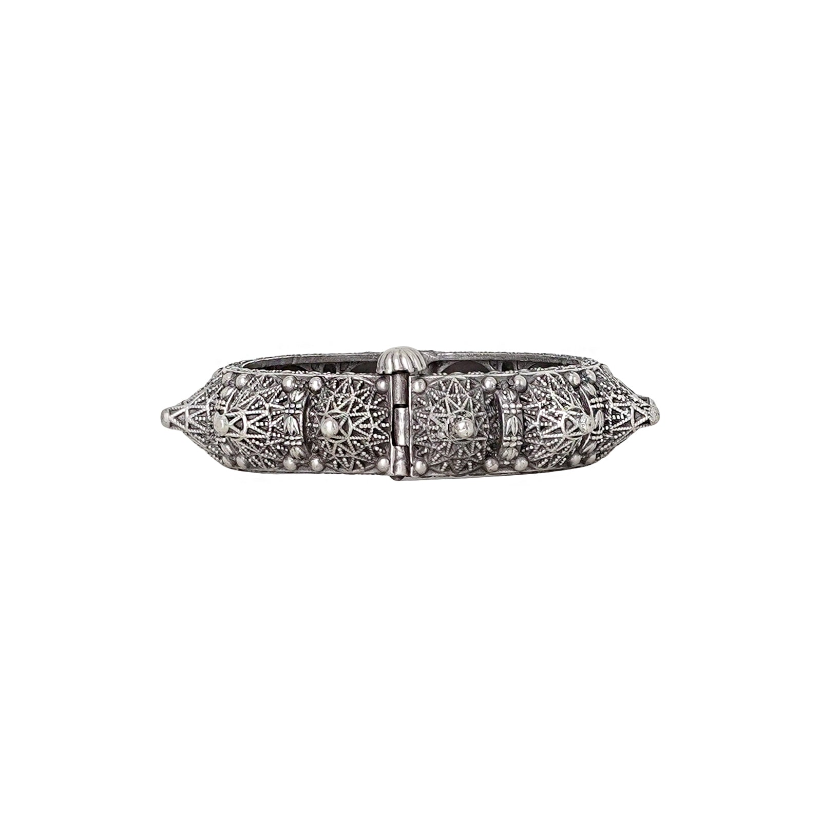 Teejh Pahal Silver Oxidised Bangle