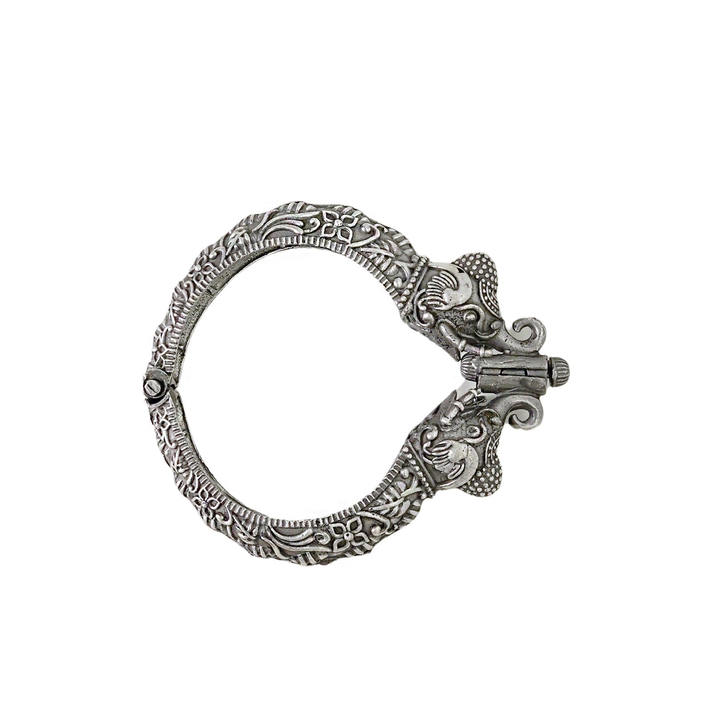 Teejh Meher Silver Oxidised Bangle