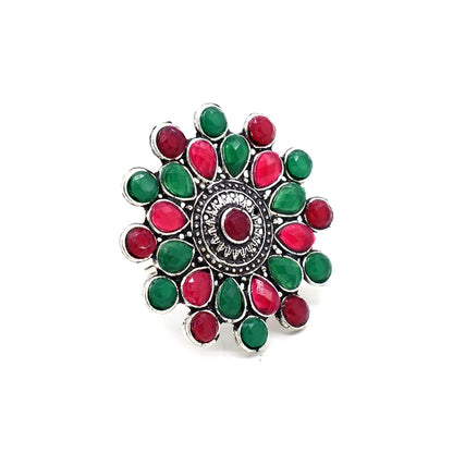 Teejh Gaillardia Saree & Jewelry Gift Set