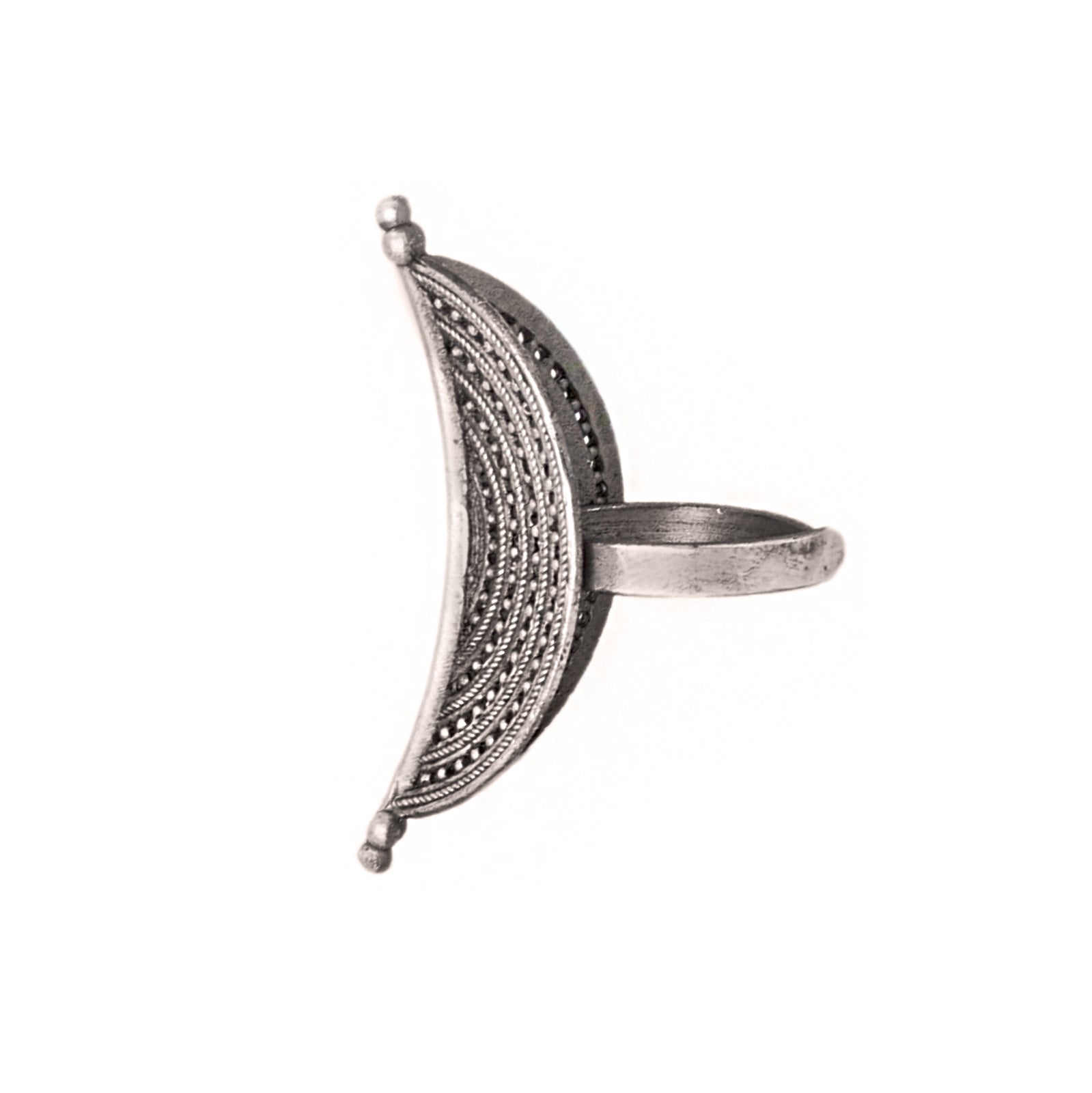 Teejh Dhanya Silver Oxidised Ring