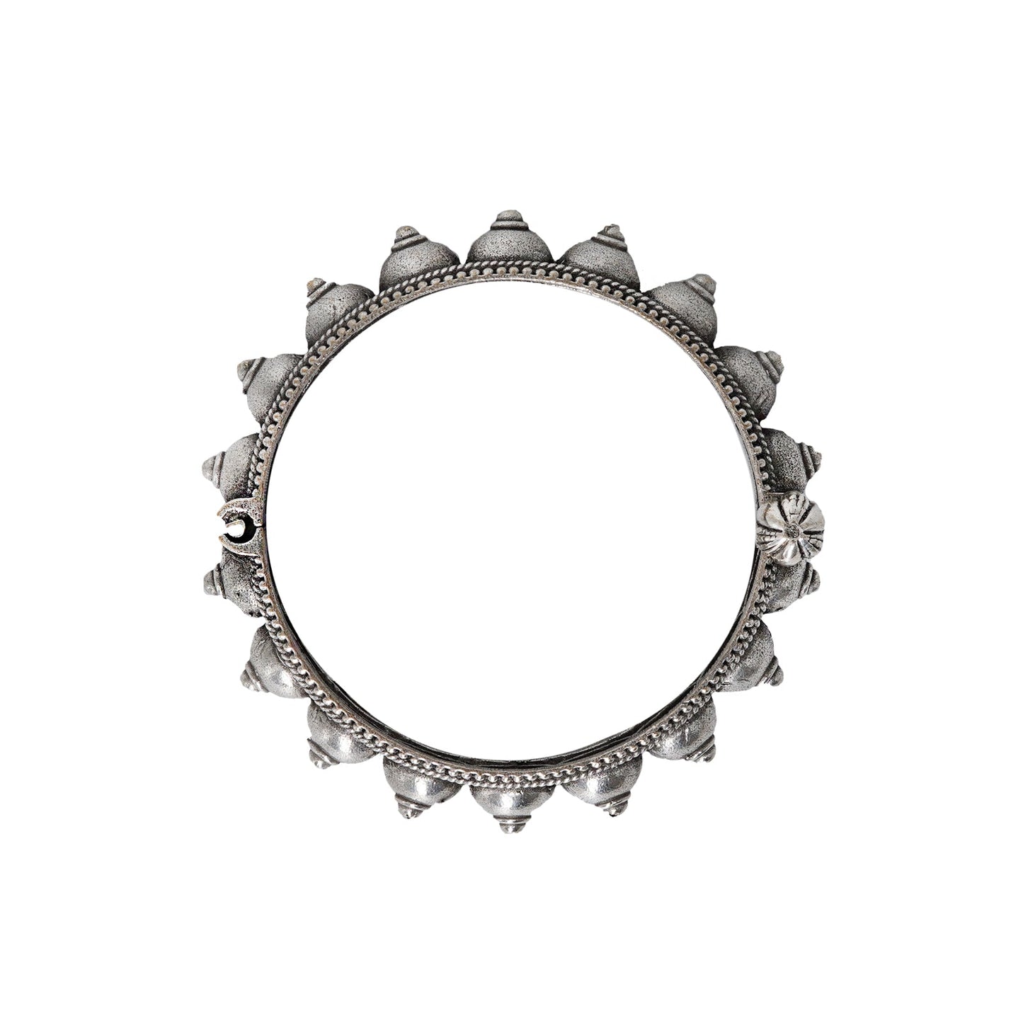 Teejh Sharmila Silver Oxidised Bangle