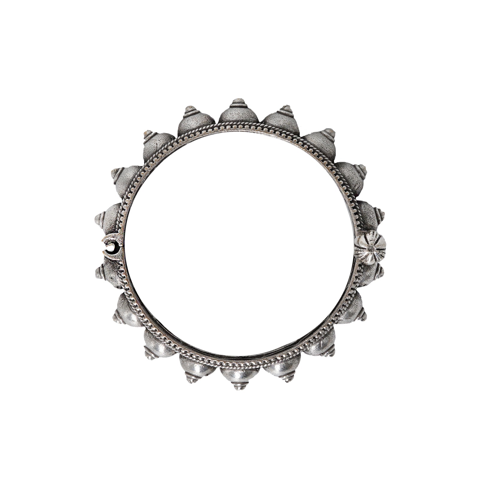 Teejh Sharmila Silver Oxidised Bangle