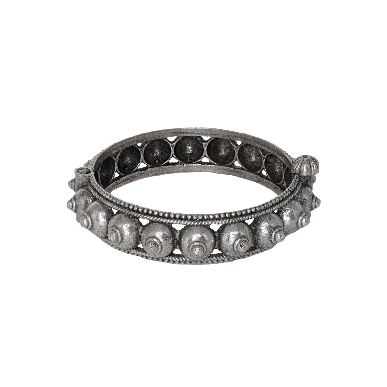 Teejh Sharmila Silver Oxidised Bangle
