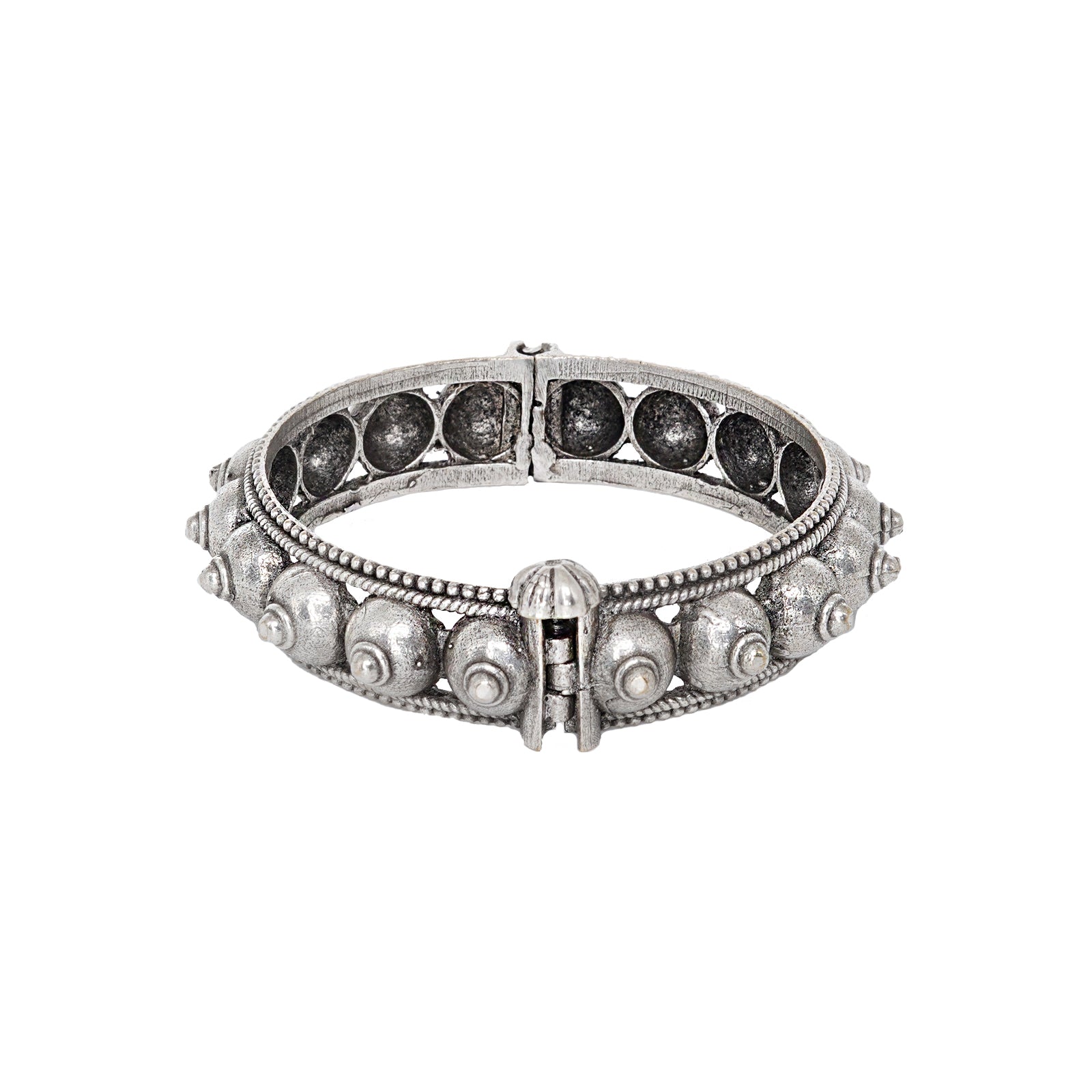 Teejh Sharmila Silver Oxidised Bangle