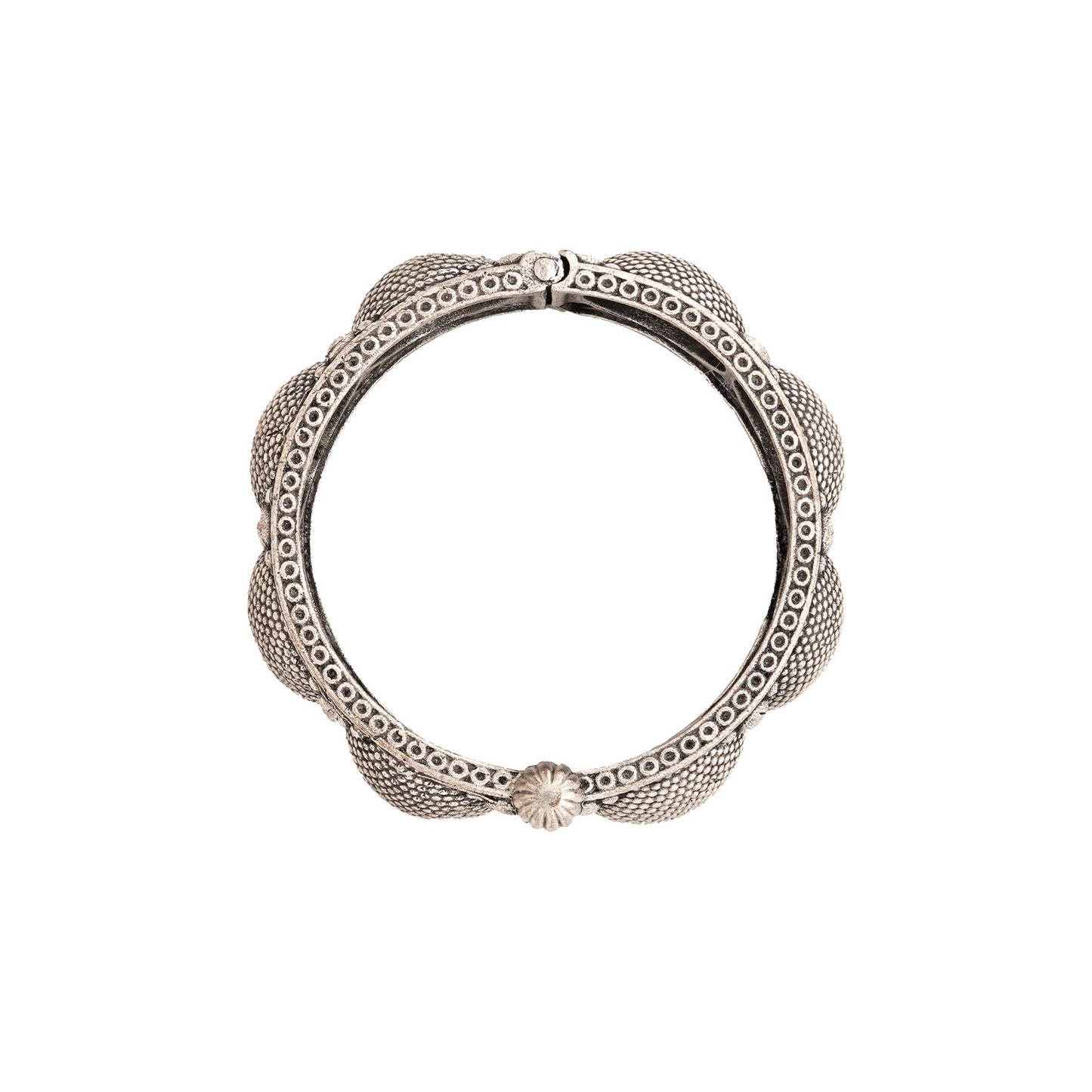 Teejh Ovya Silver oxidised bracelet