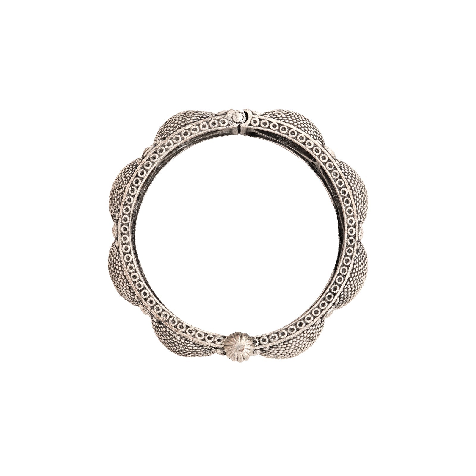Teejh Ovya Silver oxidised bracelet