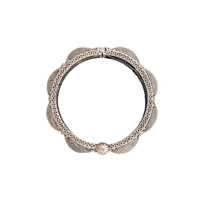Teejh Ovya Silver oxidised bracelet