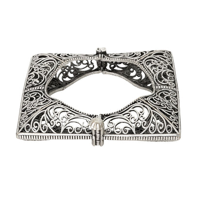 Teejh Nishika Silver Oxidised Bracelet