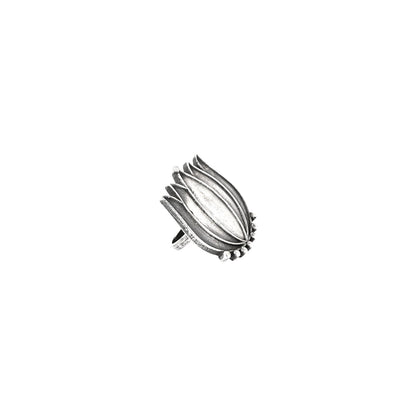 Teejh Aagha Silver Oxidised Ring