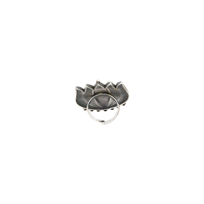 Teejh Aagha Silver Oxidised Ring