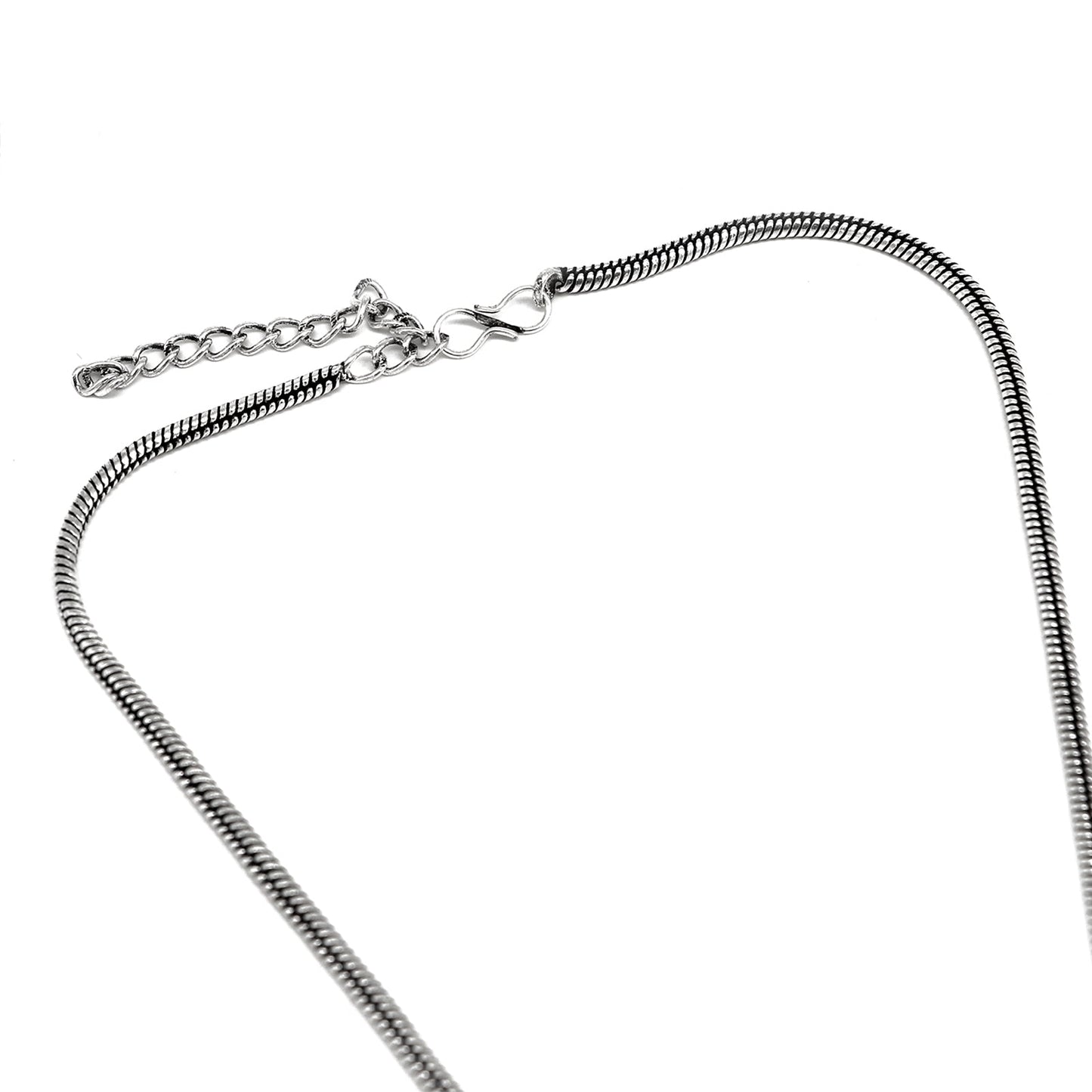 Pavaki Multi Colored Silver Oxidized  Pendant Set - Teejh
