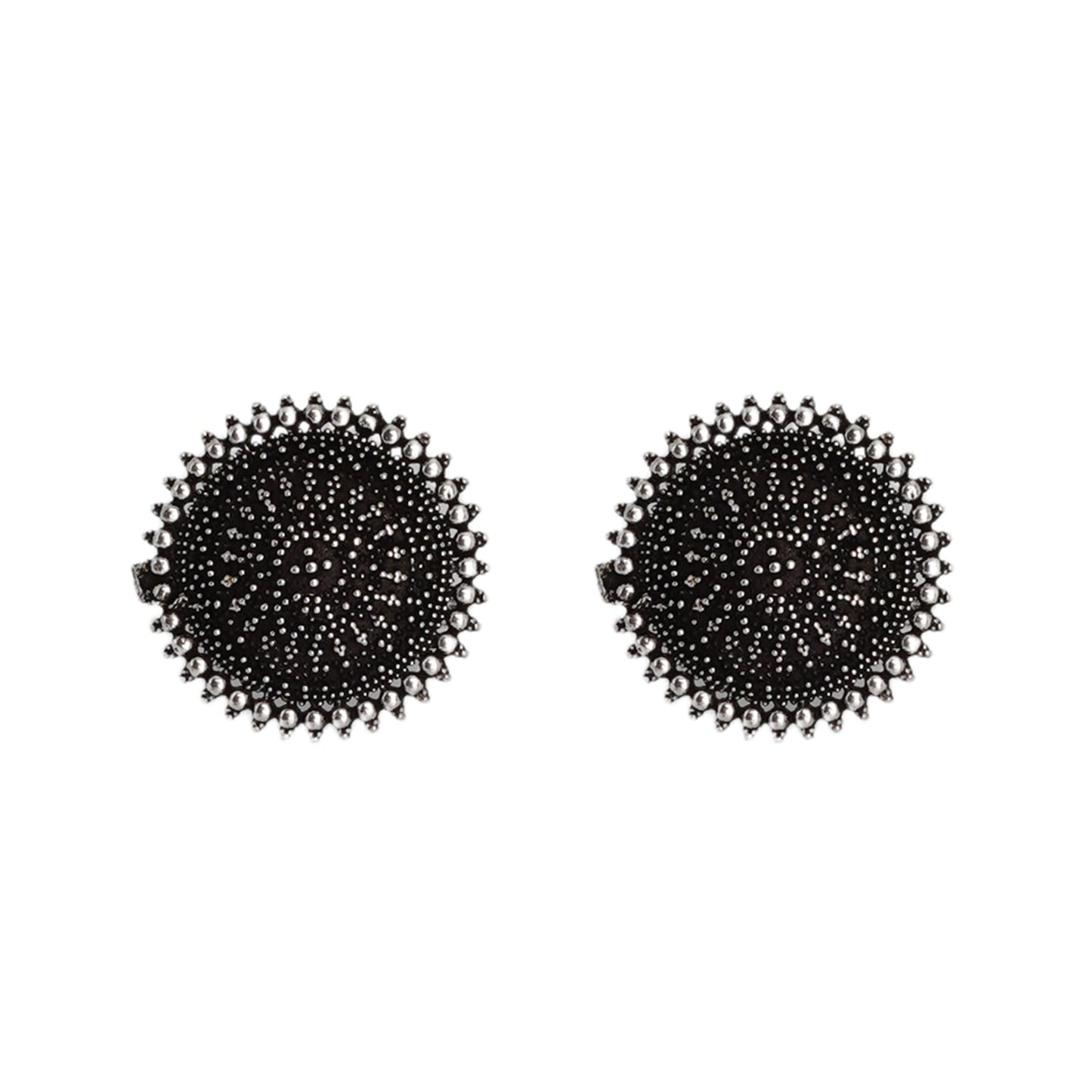 Teejh Darshita Silver Oxidised Toe Rings
