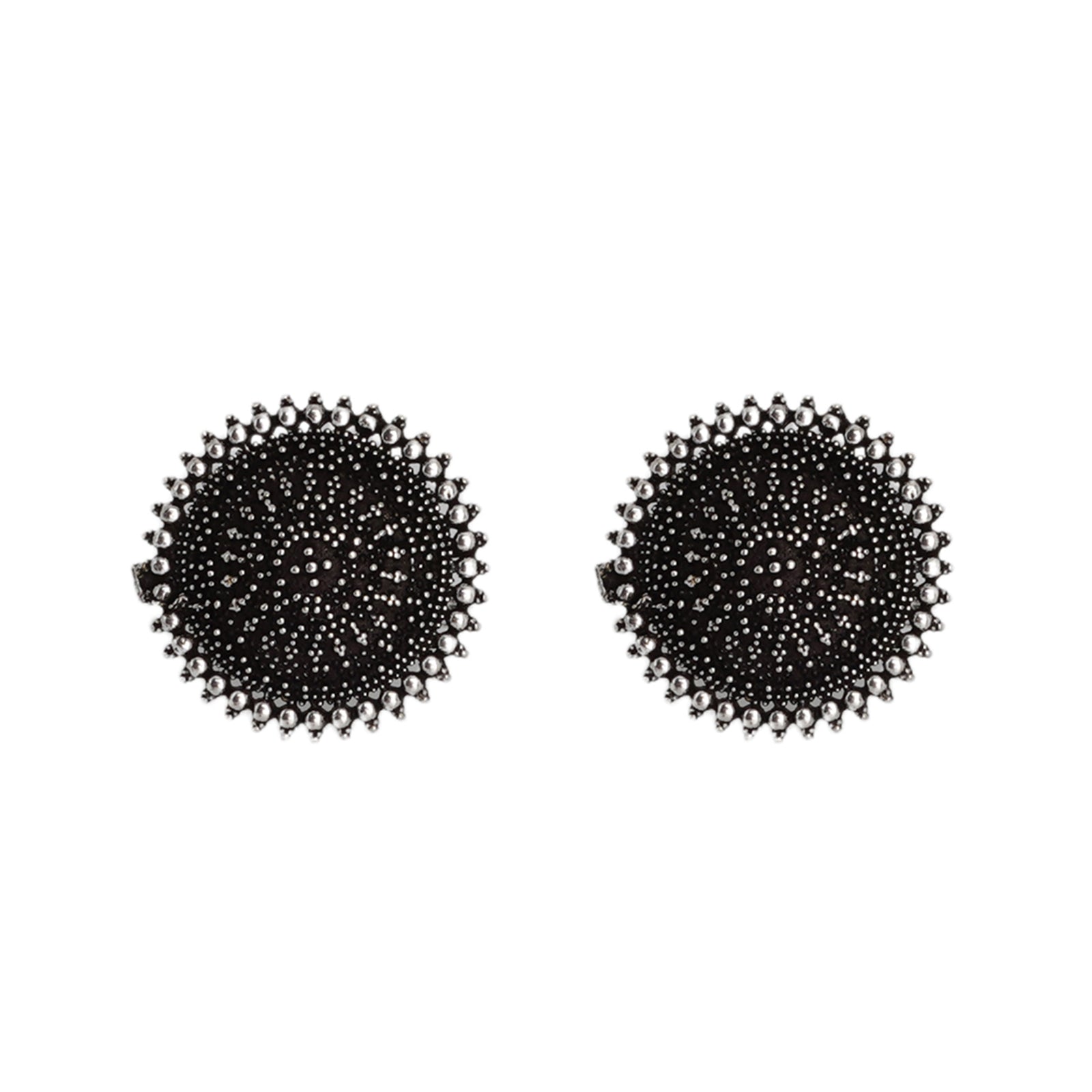 Teejh Darshita Silver Oxidised Toe Rings