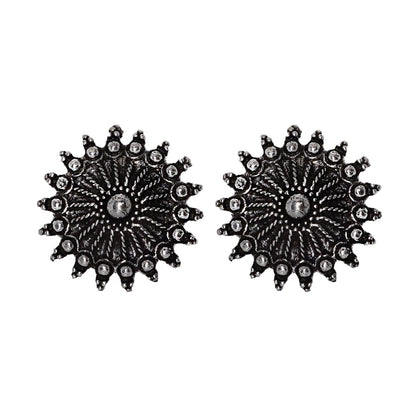 Teejh Megh Silver Oxidised  Toe Rings