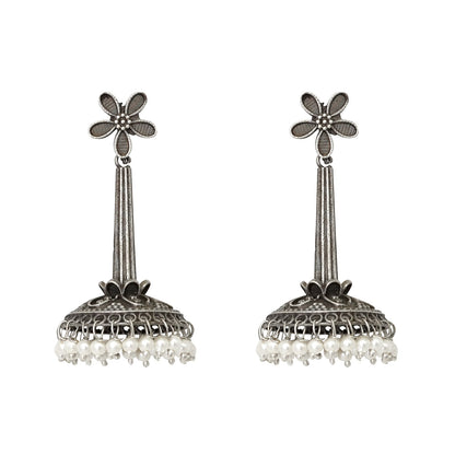 Teejh Kenisha Silver Oxidised Earrings