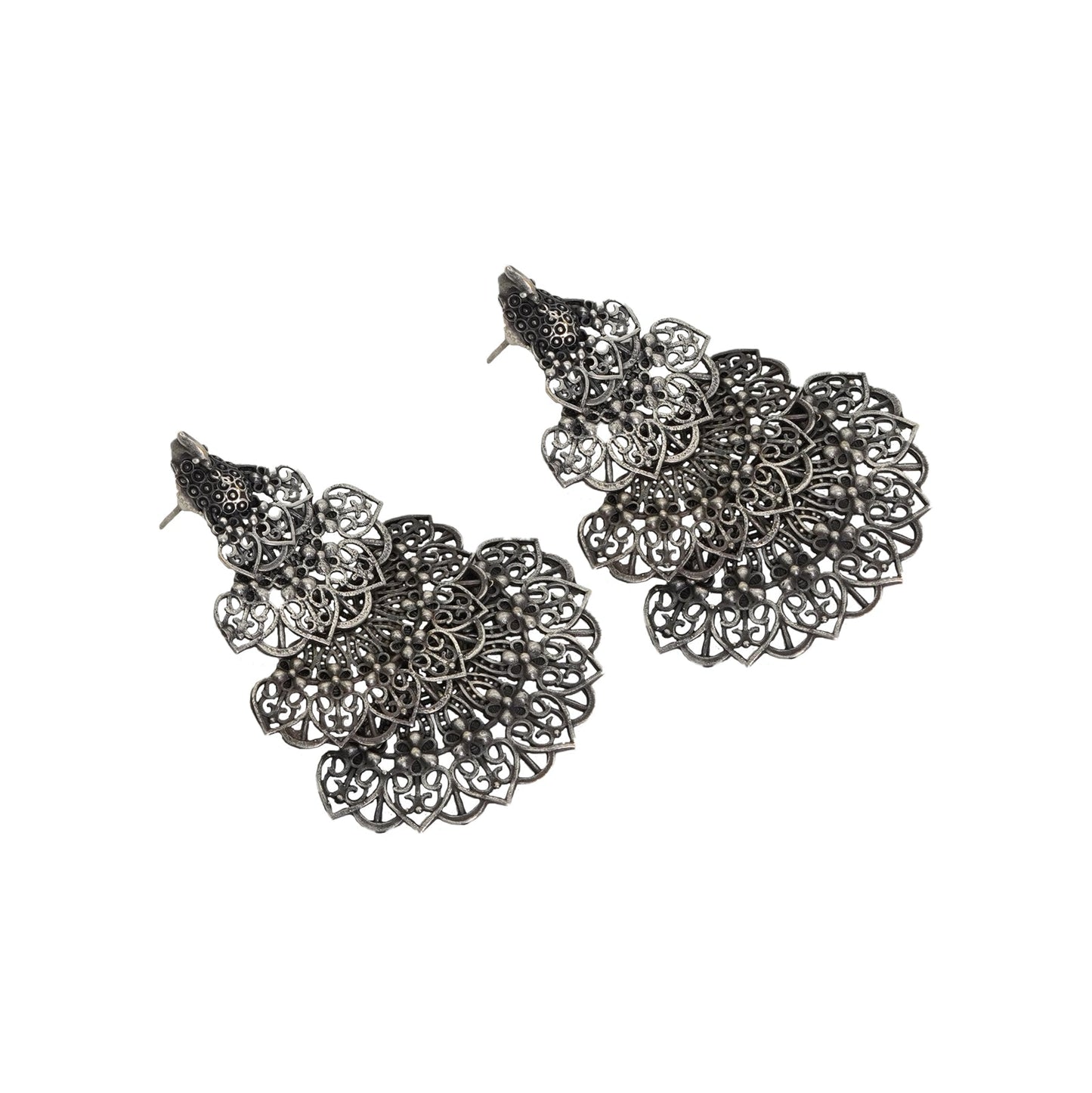 Teejh Anandita Silver Oxidised Earrings