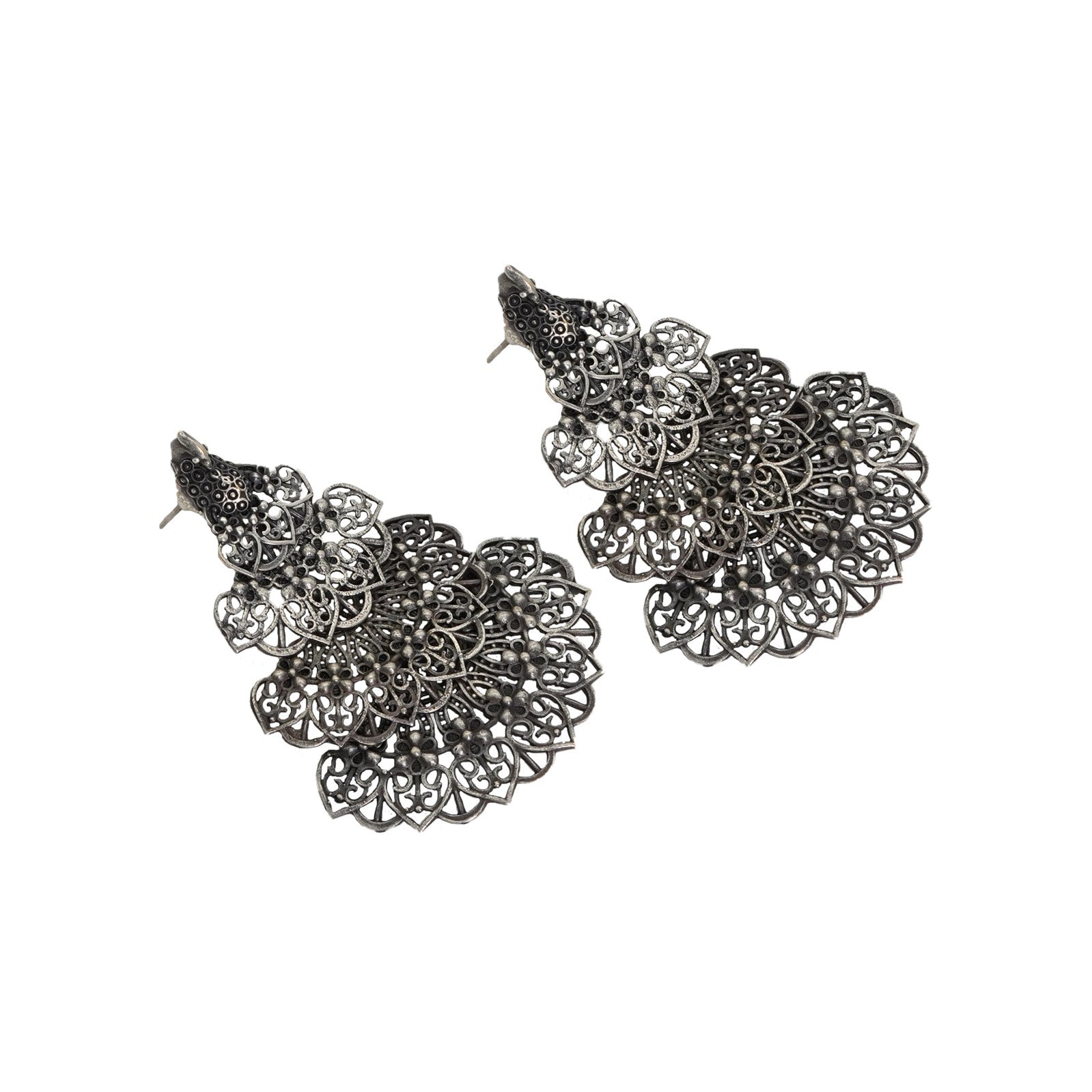 Teejh Anandita Silver Oxidised Earrings