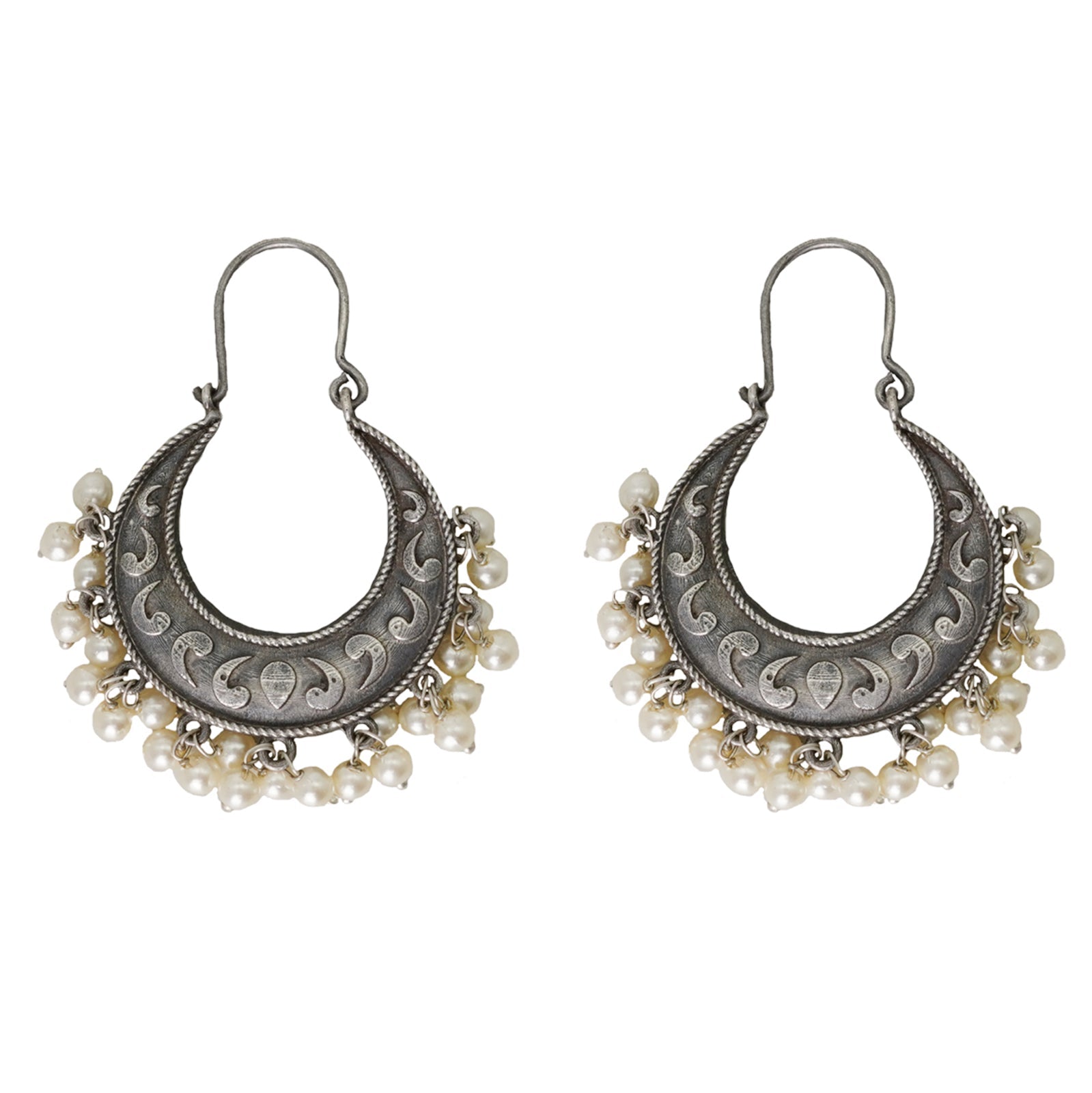 Teejh Vibha Silver Oxidised Earrings