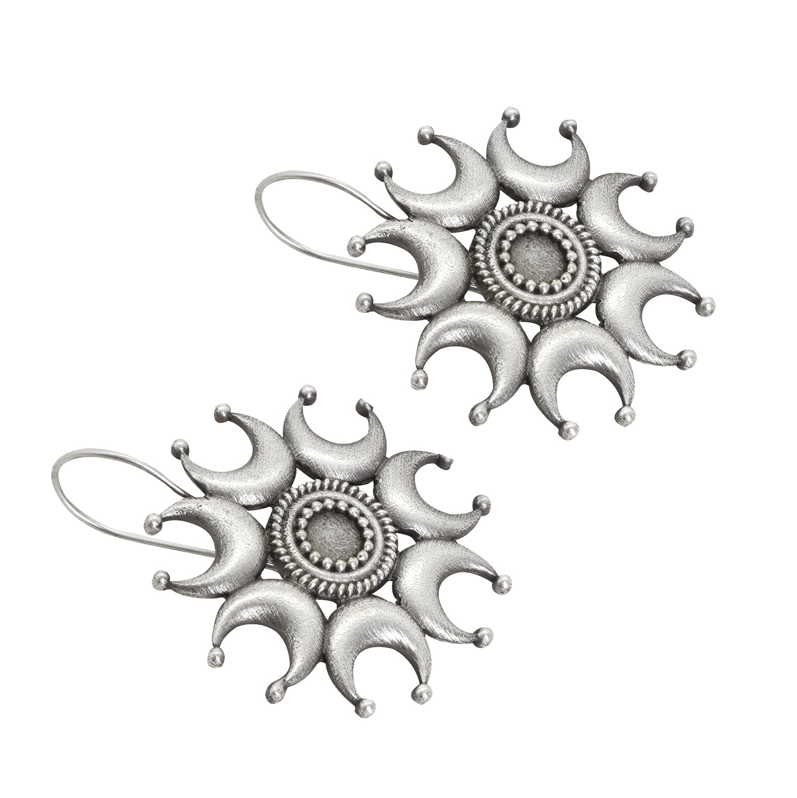 Teejh Kyra Silver Oxidised Earrings