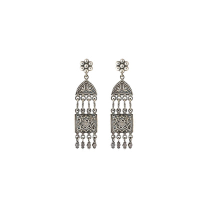 Teejh Mekhala Silver Oxidised Earrings